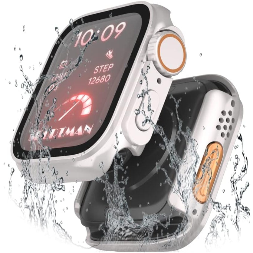 Yrzper - Waterproof Case for Apple Watch Series 9-4 SE/SE2 40-45mm Starlight