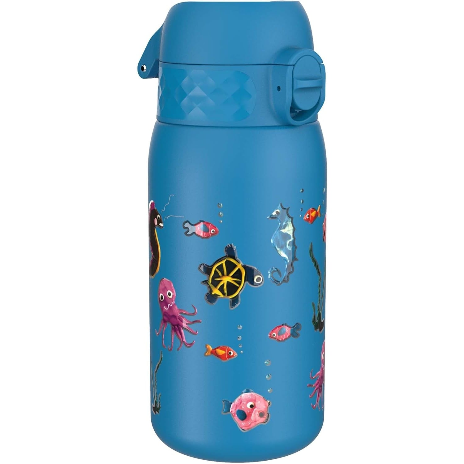 Ion8 - Leakproof Kids Water Bottle, Stainless Steel, 400ml (13oz), Sea Life