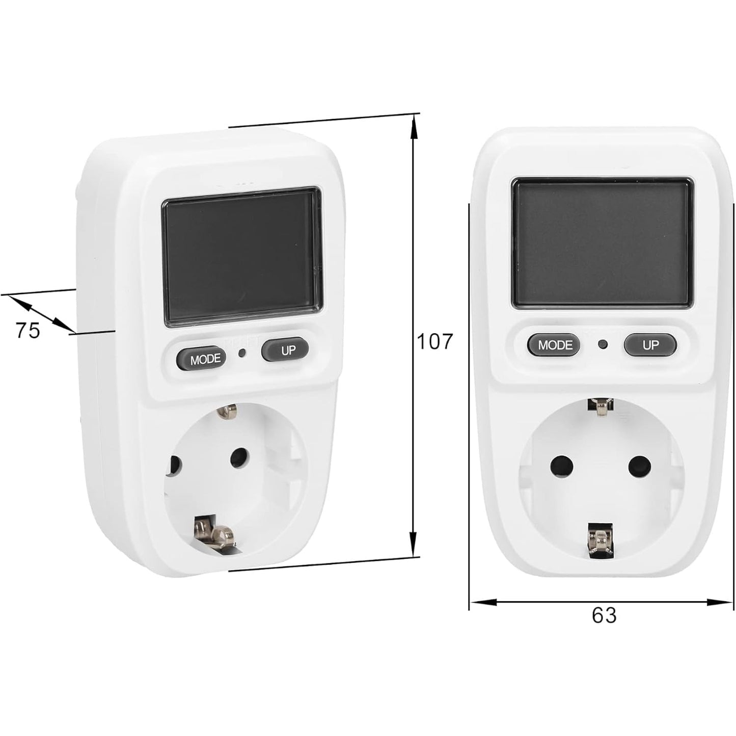 Miratic - Electricity Meter With LCD Screen For Socket