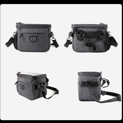 Forhome - 5L Waterproof Bicycle Handlebar Bag With Touchscreen & Shoulder Strap