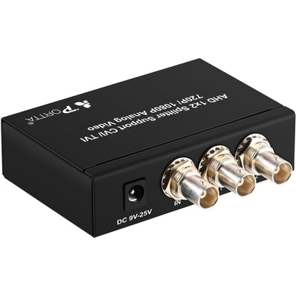 Portta - AHD/TVI/CVI Splitter 2 Ports 1x2 720P/1080P Up To 500M Plug And Play