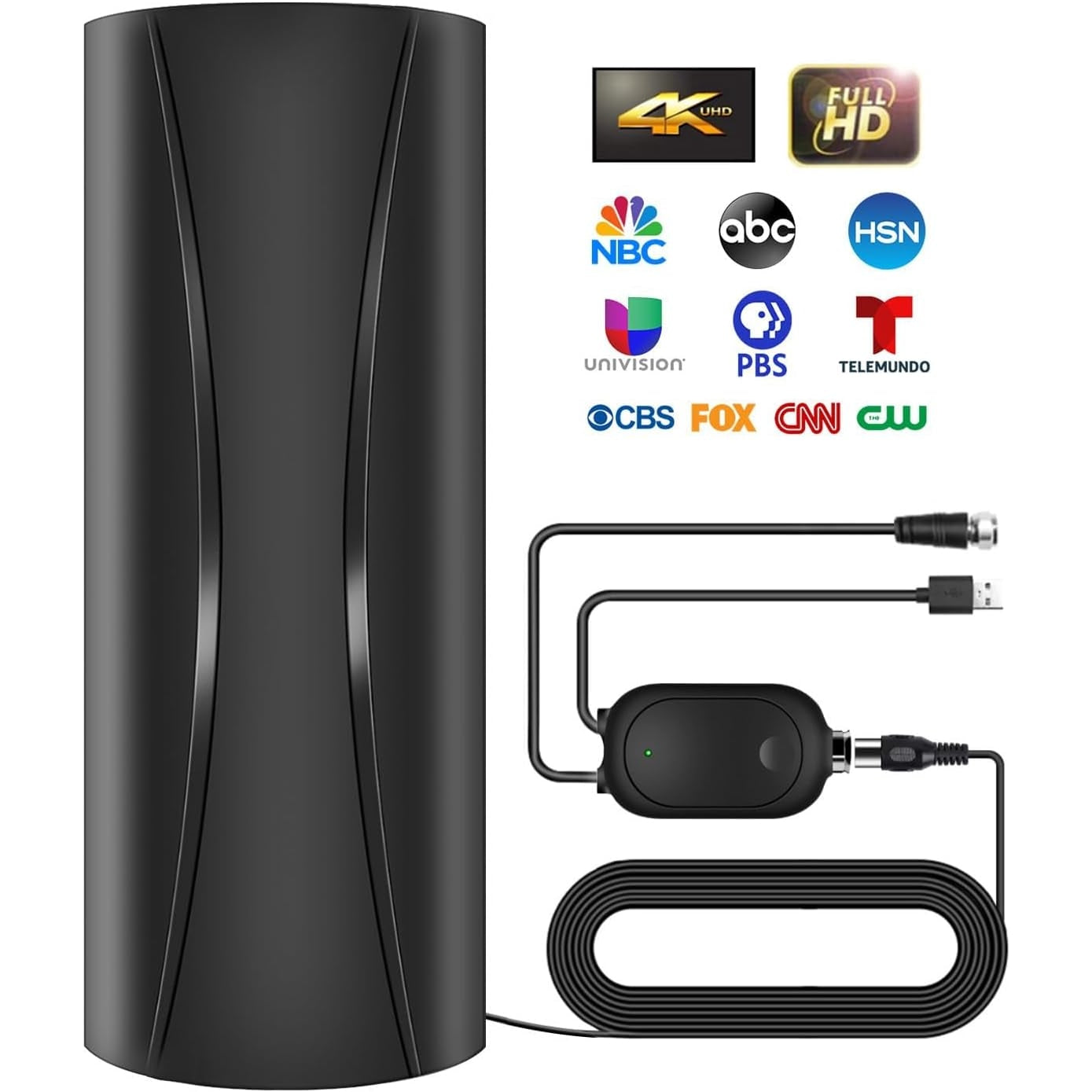 Pgofbuo - 880+ Miles Range Digital TV Antenna With Amplifier & Signal Booster