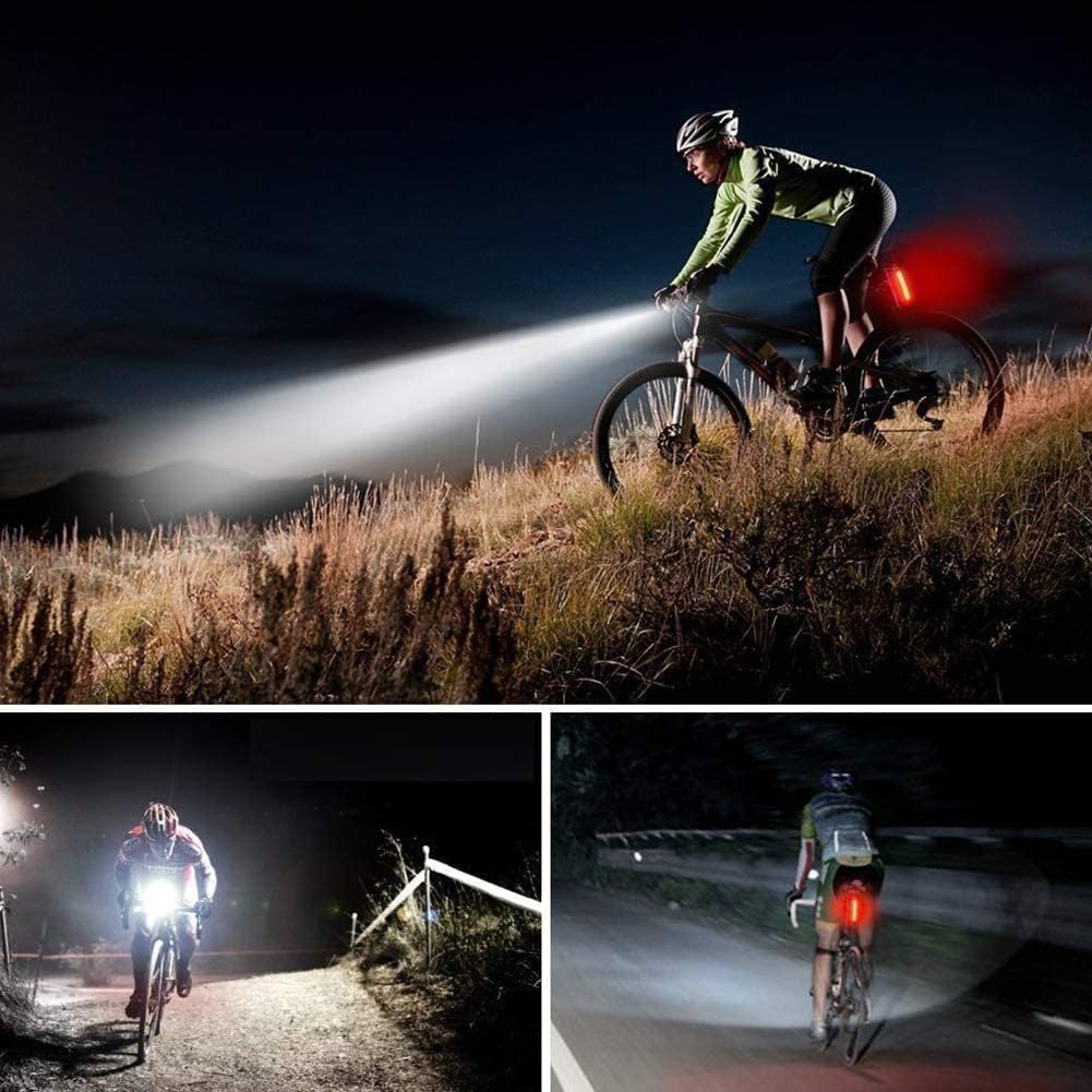 Lumive - Rechargeable Bike Light Set Super Bright Front & Back LED Rear Light