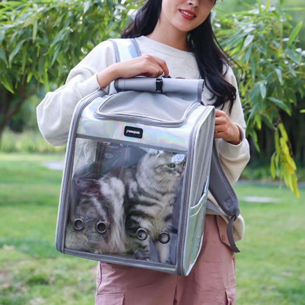 Surakey - Pet Carrier Backpack With Breathable Mesh For Small Medium Pets