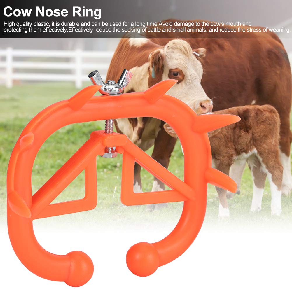 Fecamos - Cow Nose Weaning Tool, Safe Use, 10Pcs For Farm