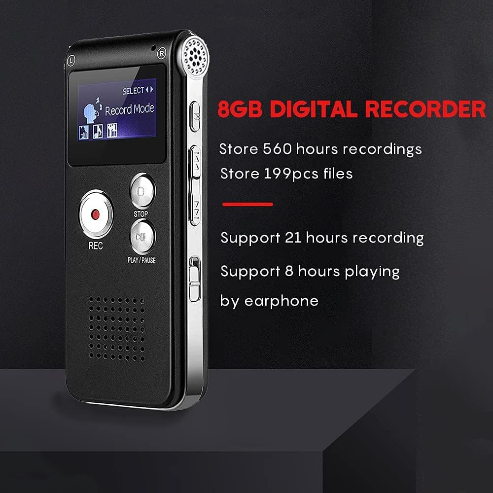 Solid Spikes - 8Gb Digital Voice Recorder & Mp3 Player