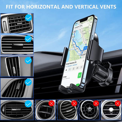 Miracase - Universal Car Vent Phone Holder, Compatible With All Phones