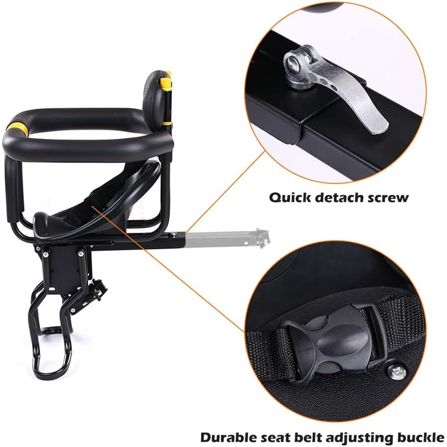 Lixada - Bicycle Front Child Safety Seat With Pedals For Road Bike MTB