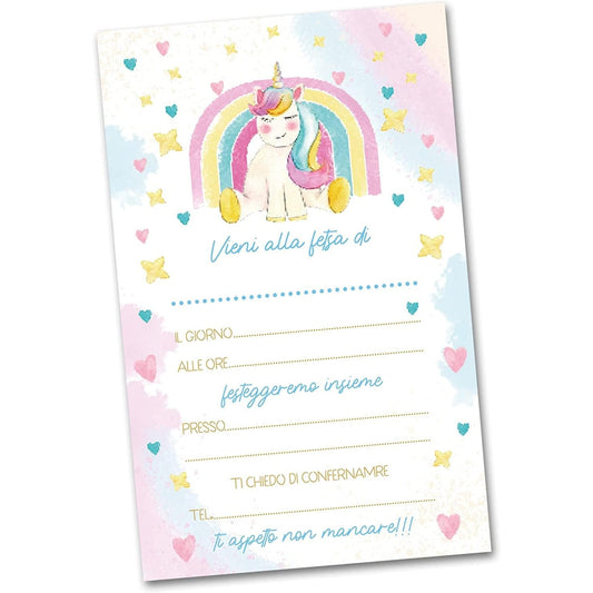 Printservis - 20 Princess Birthday Invitations With Envelopes