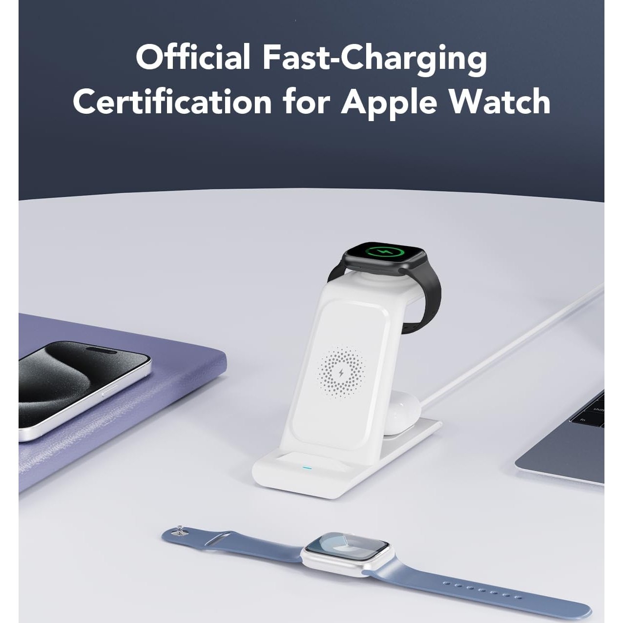 Shenzhen Tianyin Electronics Co Ltd - Hatalkin 3 In 1 Wireless Charging Station For Apple Devices