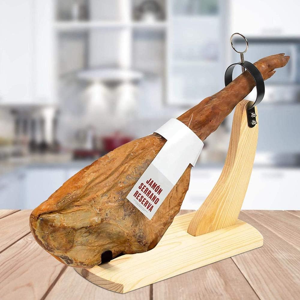 Reliable Quality Practical Holder - Wood Ham Holder With Nonslip Pad For Spanish Hams