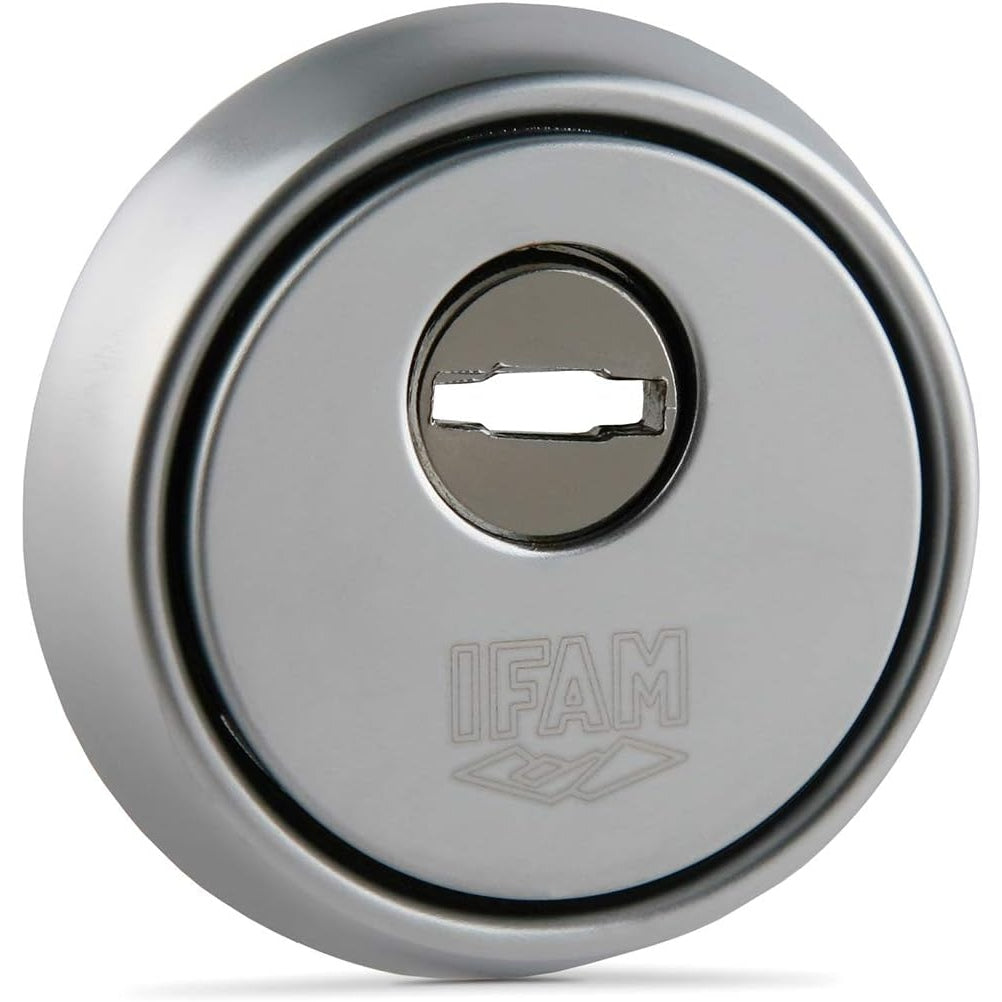 Ifam - Es610 Lock Fittings Chrome Steel Plate With Pull Out Protection