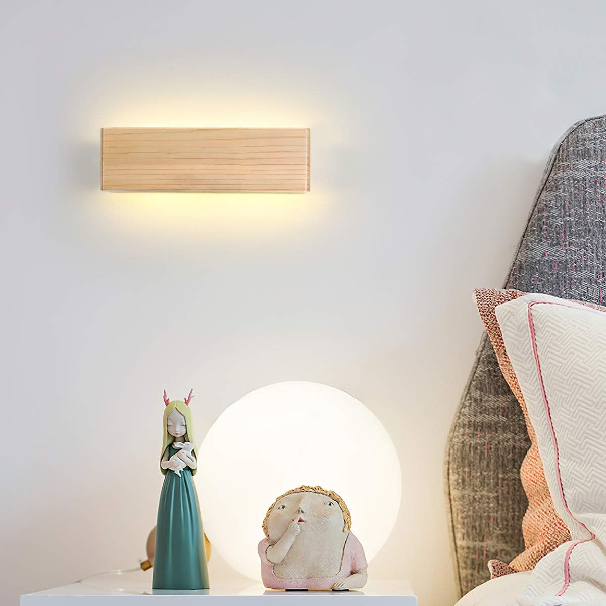 Martll - Wood LED Wall Light for Living Room, Bedroom, Corridor