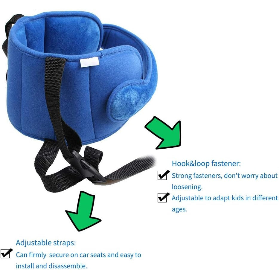 Letton Import And Export Co., Ltd. - Adjustable Toddler Car Seat Head Support Band, Blue