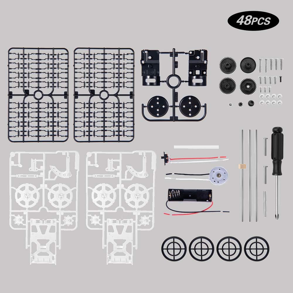 Nrbecurn - Stem 4WD Car Assembly Kit For Kids And Teens