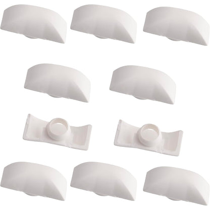 Aerzetix - Pack Of 10 Storm Covers/Drainage Nozzles For Window Frames