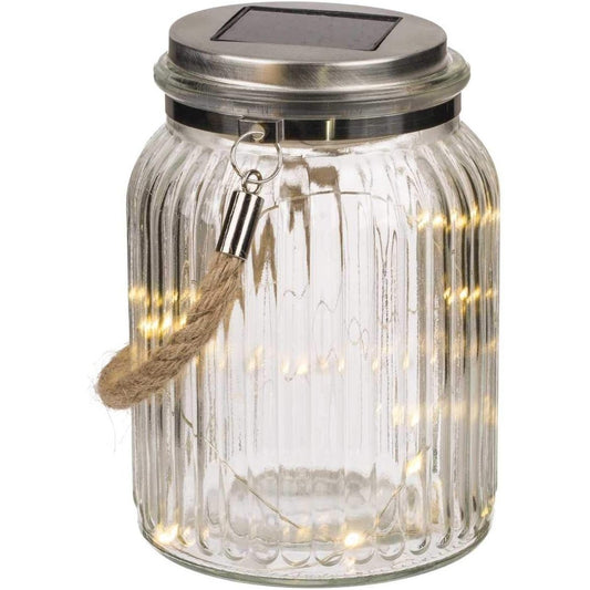 Out Of The Blue - LED Solar Mason Jar 11 x 16 cm