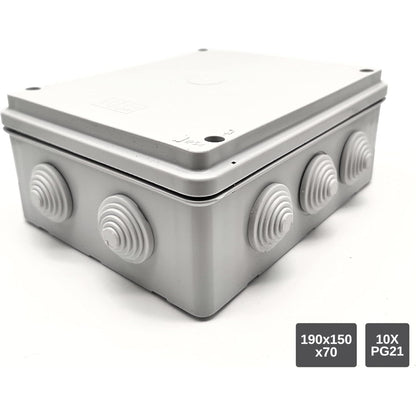 Doja Industrial - Waterproof Electrical Junction Box IP54 190x150x70mm