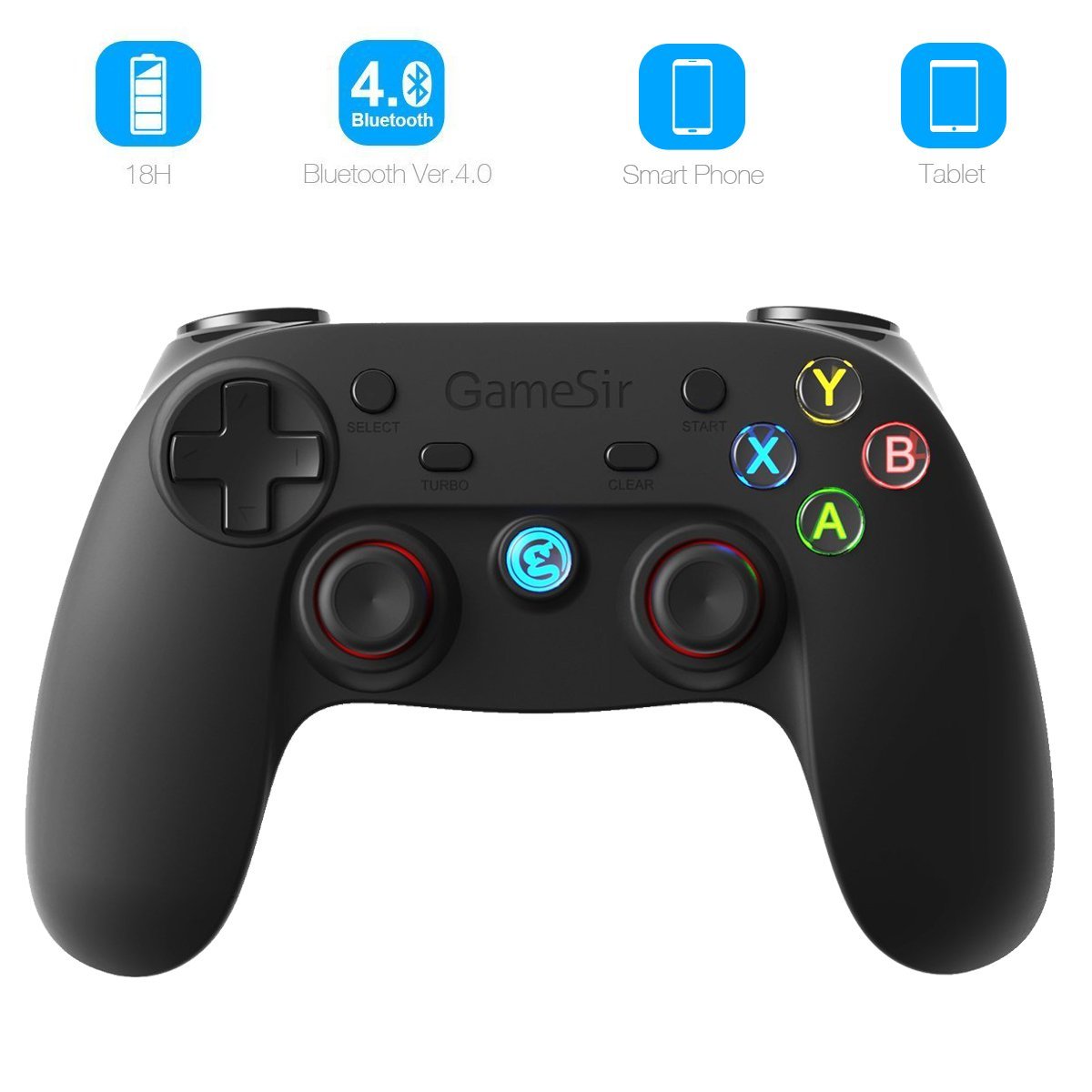 Gamesir - Bluetooth Controller For Android, G3 Edition (Black) With Phone Bracket