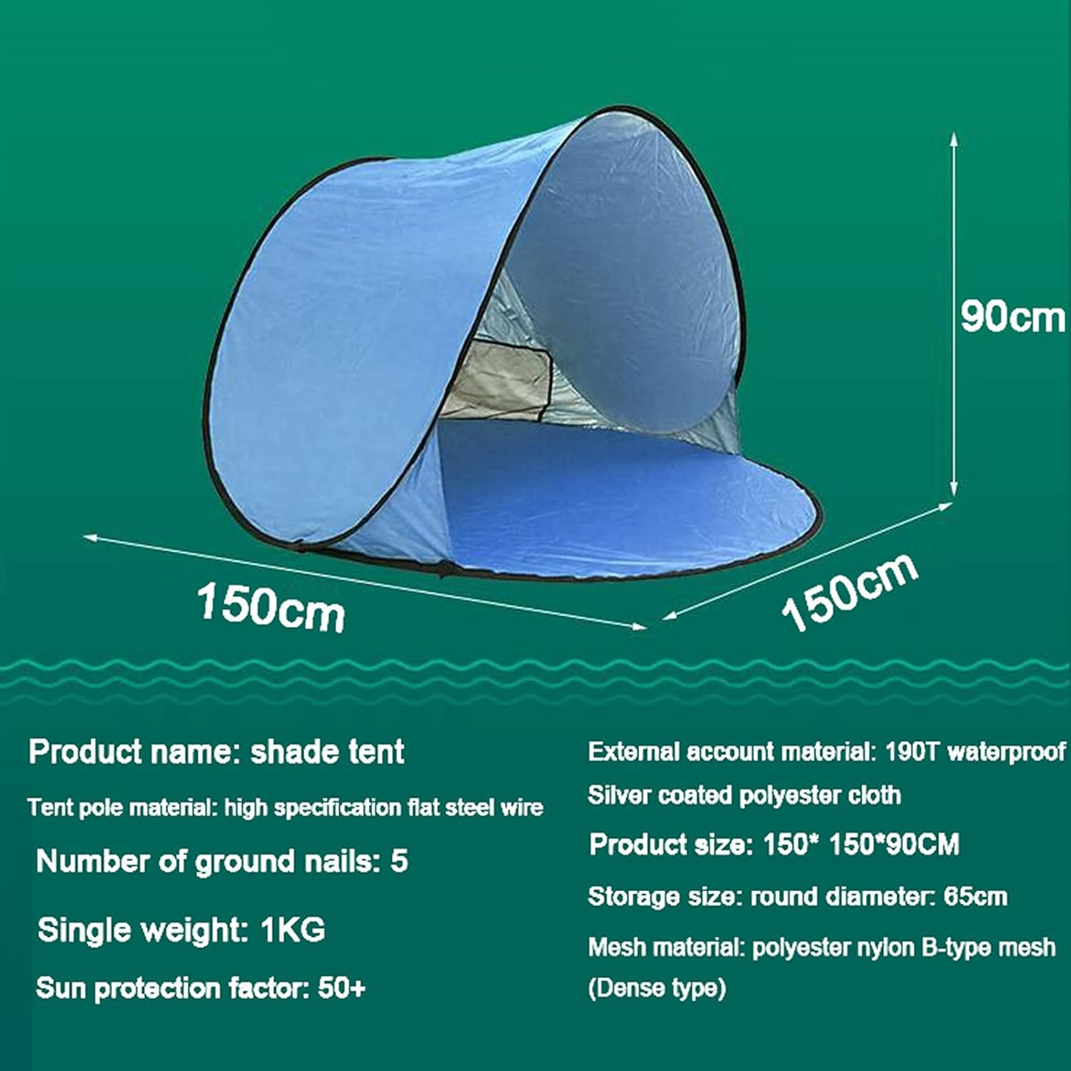 Little Surprise - Automatic Pop Up Camping Tent for 1-2 People