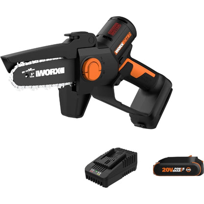 Positec Technology (China) Co., Ltd. - Worx 20V Cordless 5" Pruning Saw, Brushless Mini Chainsaw