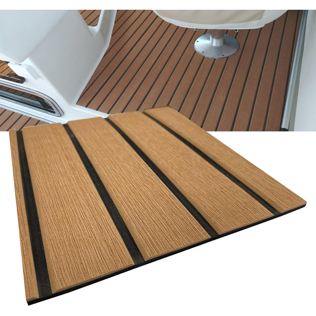 Yuanjiasheng - 90 × 240Cm Eva Foam Non-Slip Boat Decking Mat