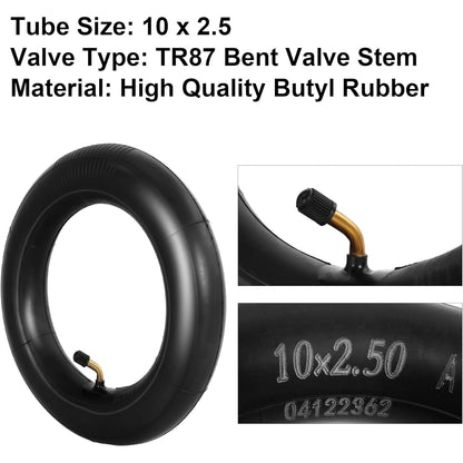 Rutu - 2 Pack 10x2.50 Tires/Inner Tubes for 10 Inch Electric Scooter