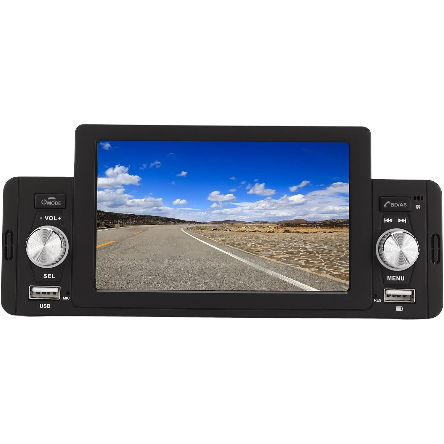 Gowenic - Car Stereo 5" HD Touch Screen, Mirror Link, Steering Wheel Control