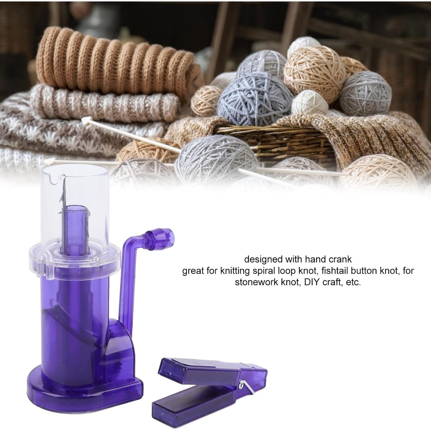 Zerodis - Portable Manual Spool Knitter for DIY Craft Ornaments