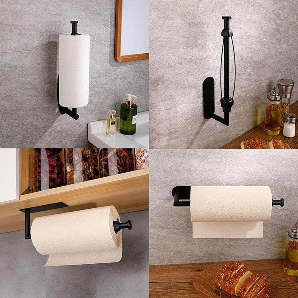 Andy'S Orchids - Under Cabinet Paper Towel Holder, Single Hand Operable, Wall Mount Stainless Steel