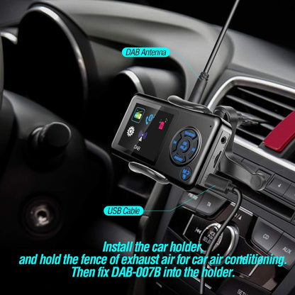 Angmno - Dab-007B Bluetooth Car Radio Kit With MP3 Player & Color Screen