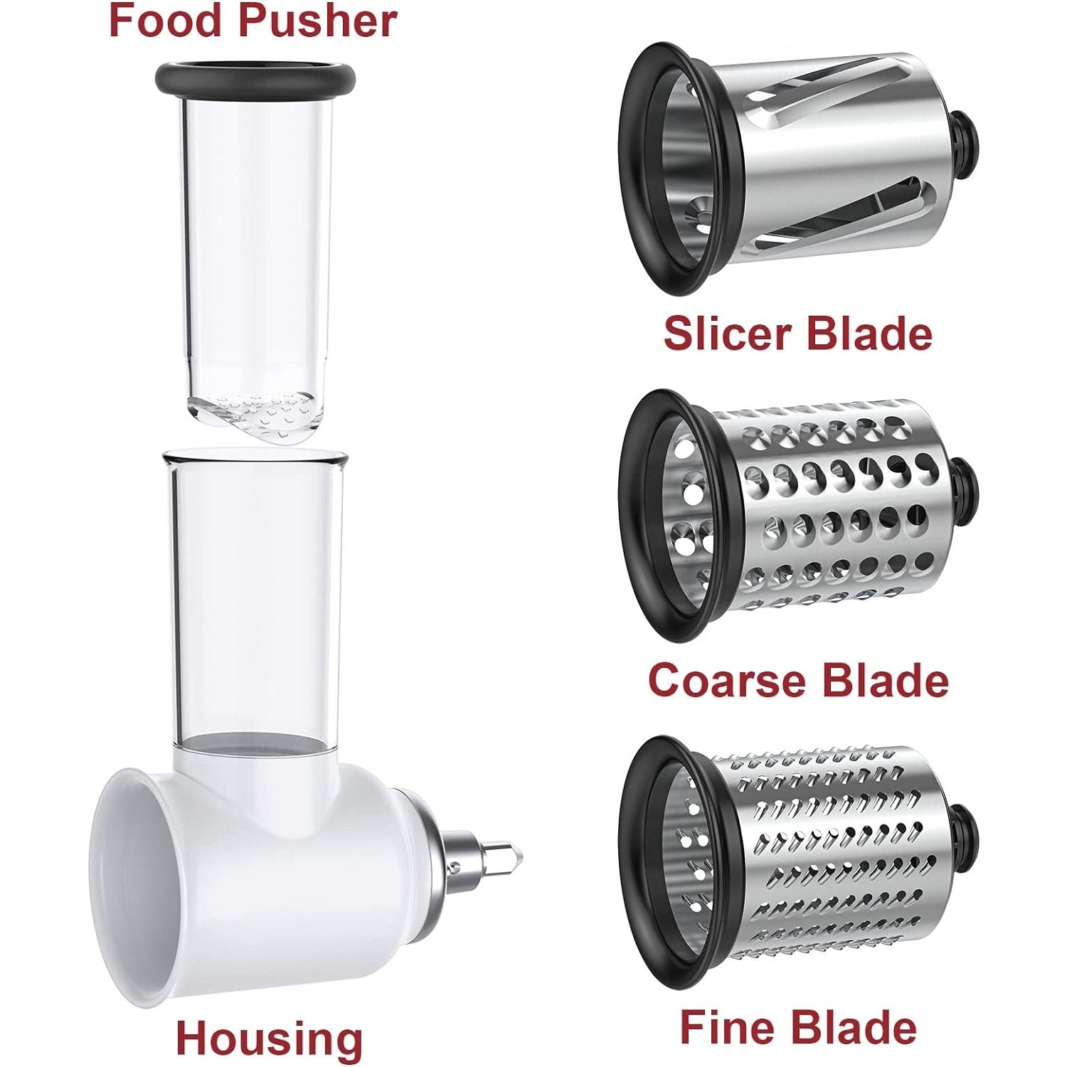 Homelike - Slicer Shredder Attachment for Kitchenaid Stand Mixers