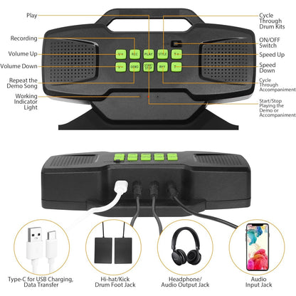 Bonvvie - Electronic Rechargeable Battery With Dual Speaker For Kids And Beginners