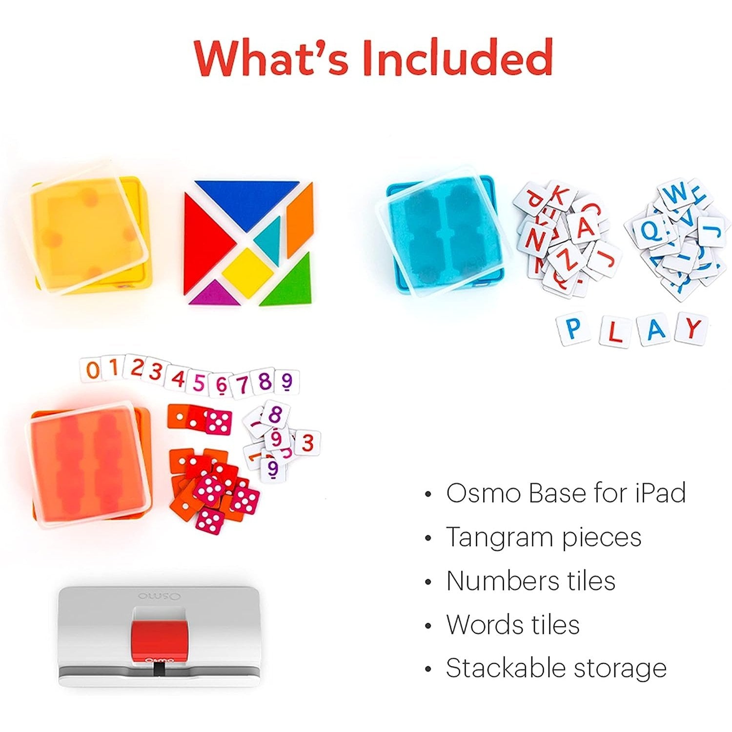 Osmo - Genius Starter Kit For iPad & iPhone - 5 Educational Games - Ages 6-10