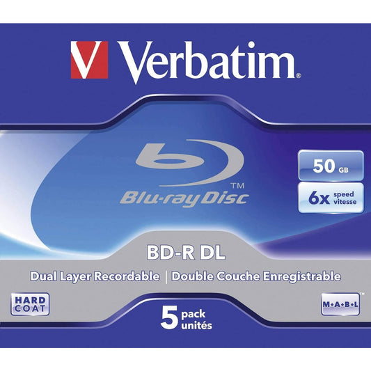 Verbatim - Blu-Ray Bd-R Dl 50Gb 5Pk 6X