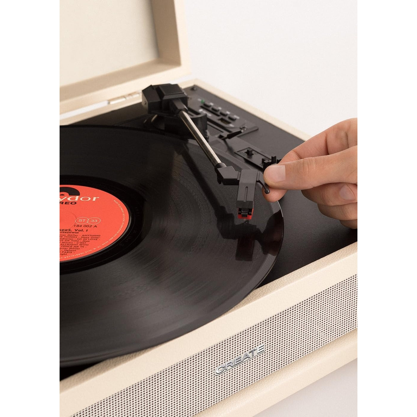 Create - Compact Retro Record Player With Bluetooth And USB-111-1703-Z9-4591-B095X2PDF9