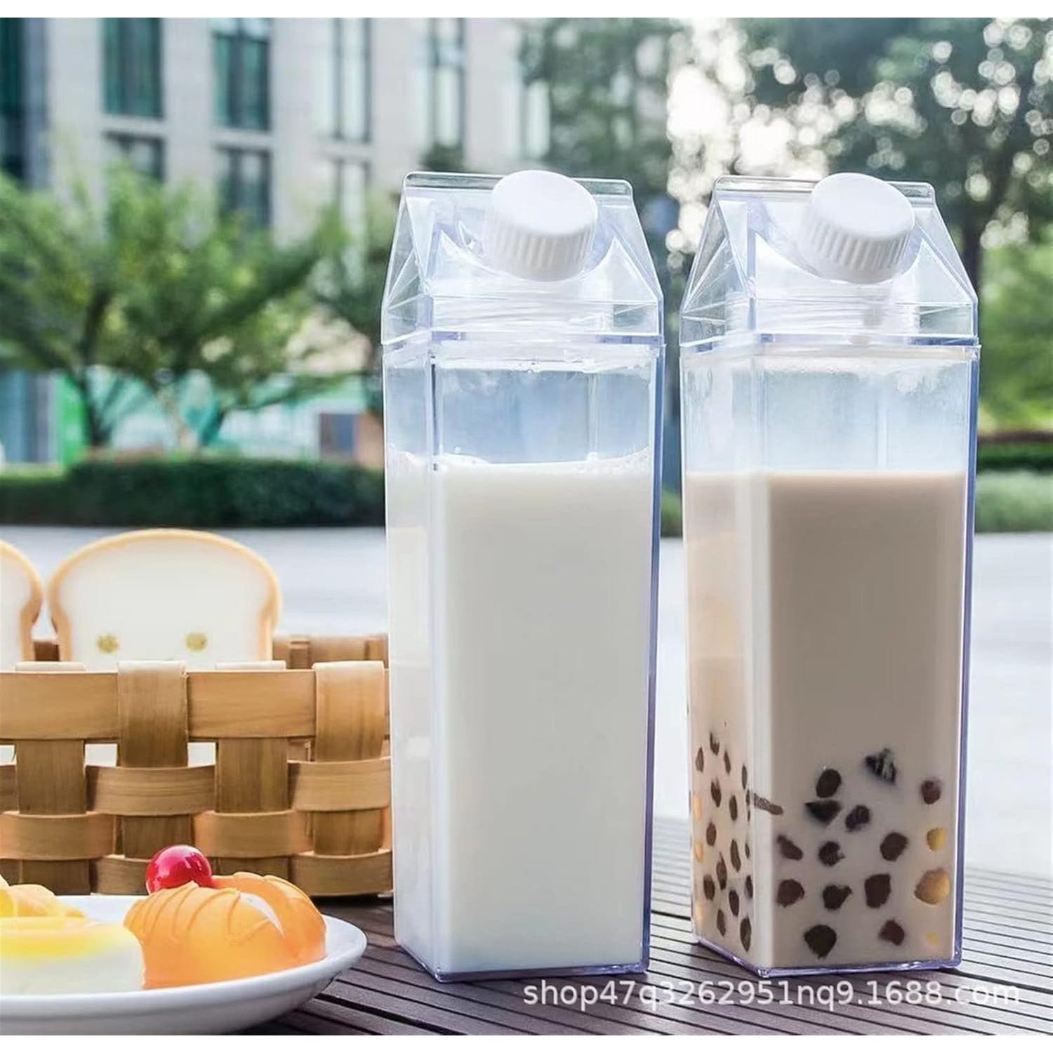 Yuwin - 500ml/1000ml BPA-Free Milk Carton Water Bottle