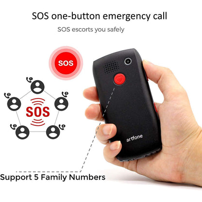 Artfone - C1 Big Button Mobile Phone For Elderly With SOS Button