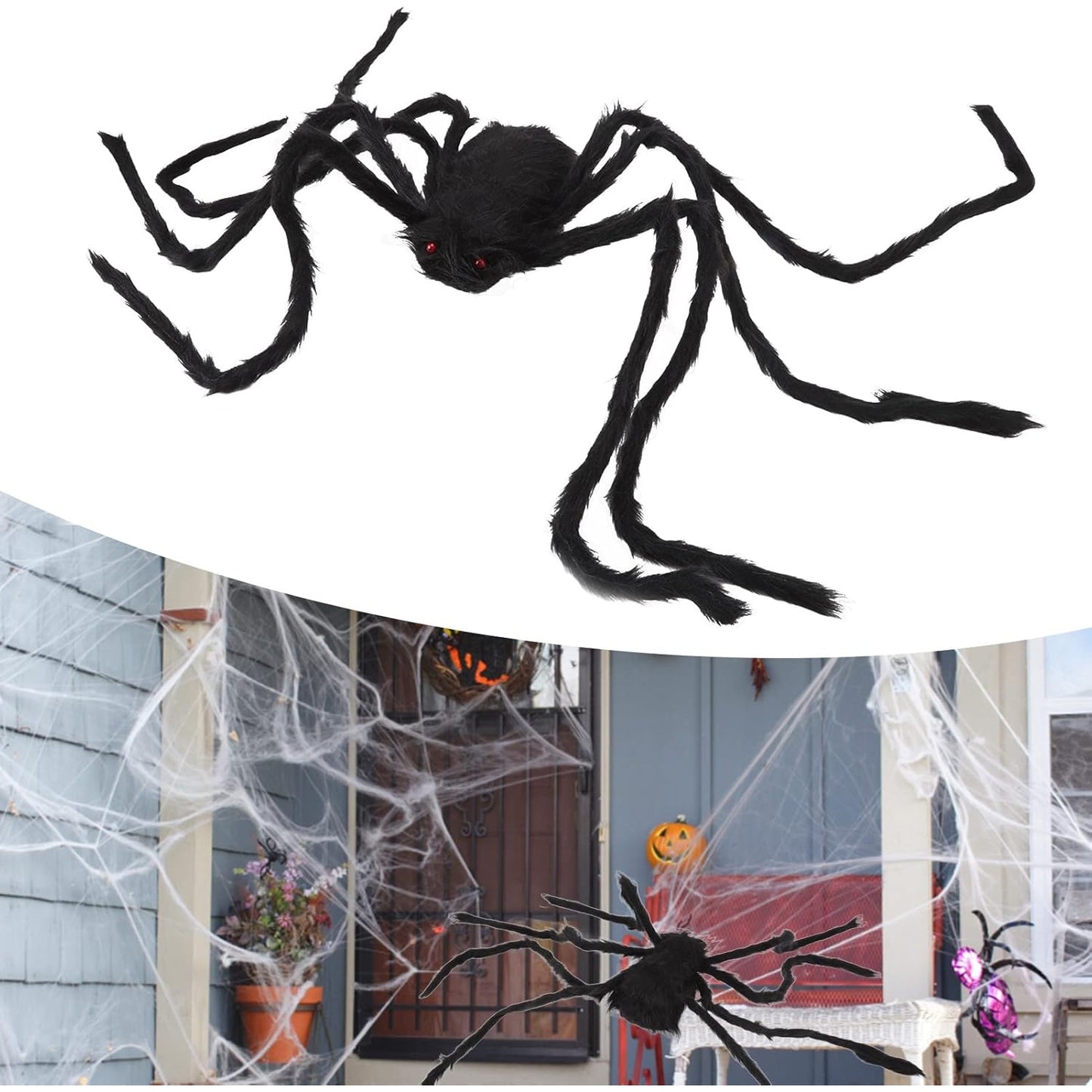 Nestniche - Halloween Scary Fake Spider Toy Decoration For Outdoor Party