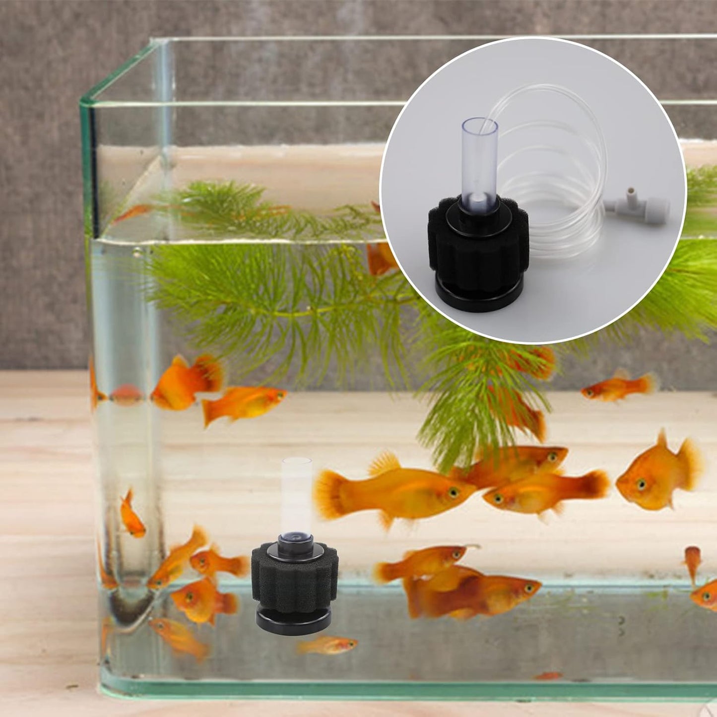 Lamxd - Nano Bio Sponge Filter Kit for Small Fish Tanks