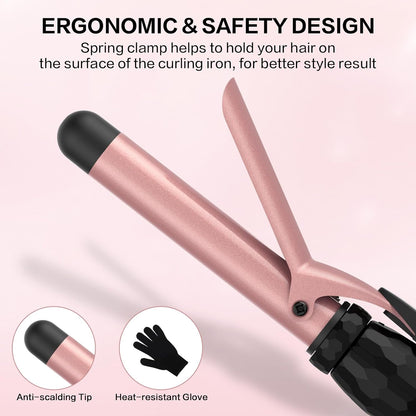 Dan Technology - 5-in-1 Curling Wand Set with Adjustable Temperature