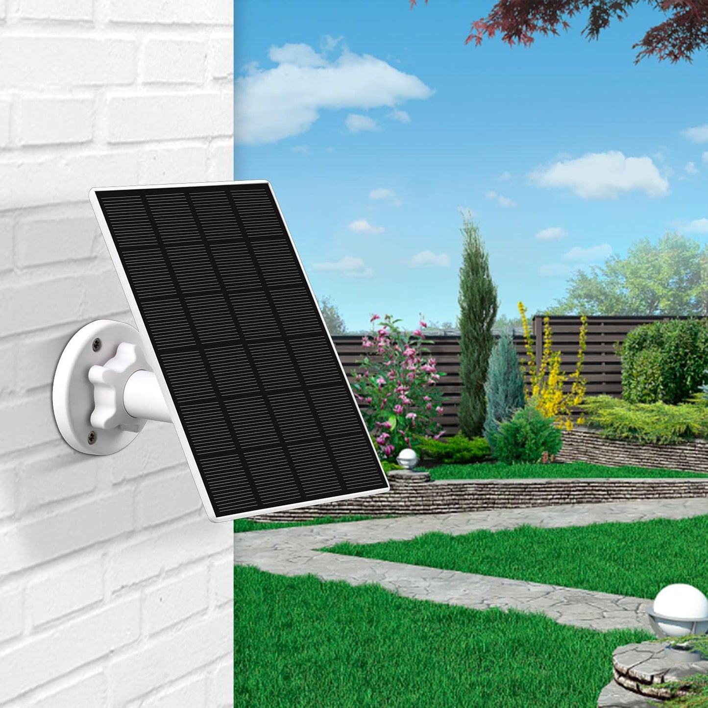 Viewzone - USB Solar Panel Charger for Outdoor Wireless Security Camera