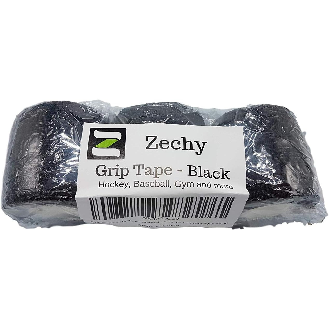 Zechy - Grip Tape for Hockey, Baseball, Lacrosse - 2" x 15' (3 Pack)