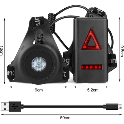 Image - USB Rechargeable Waterproof Chest Light for Running & Outdoor Sports