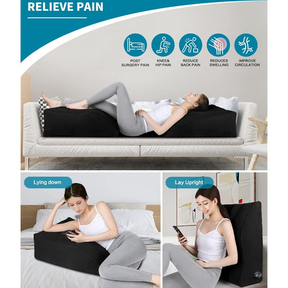 Blabok - Leg Elevation Inflatable Wedge Pillow for Sleeping and Pregnancy