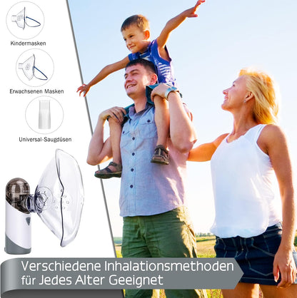 Inhalator Vernebler GerÃ¤uscharmes - Tragbarer InhalationsgerÃ¤t Set, Usb Wiederaufladbar