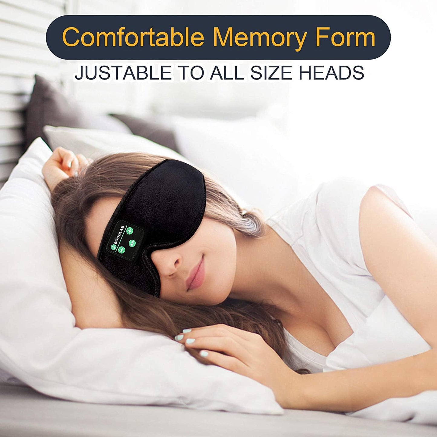 Boodlab - 3D Bluetooth Sleep Mask With Ultra Thin Speakers