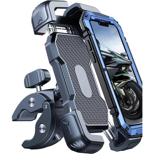 Bovemanx - Motorcycle Phone Mount, 150Mph Wind Anti-Shake, 7.2Inch Phone Friendly