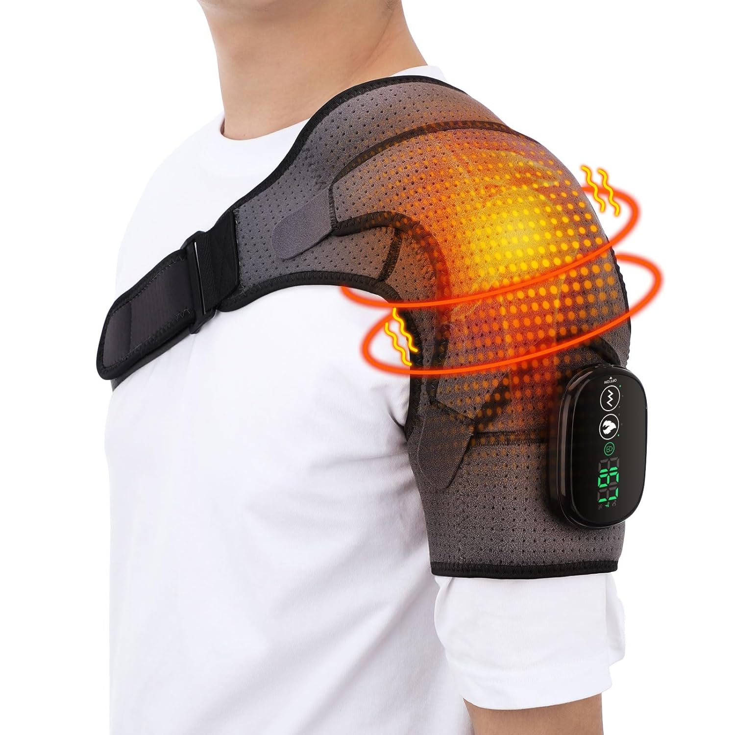 Afdeal - Cordless Heated Shoulder Wrap With Vibration