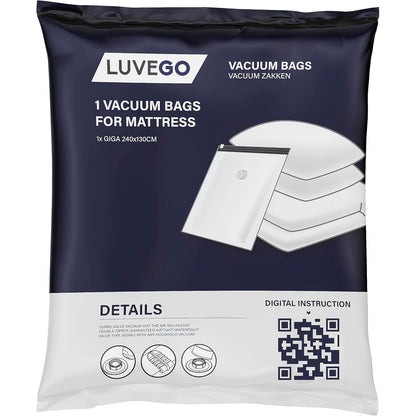 Luvego - XXL Vacuum Storage Bag for Clothes and Mattresses